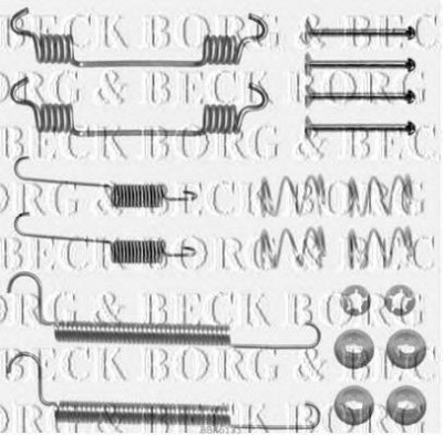 BORG & BECK bbk6133 -  Комплектующие, колодки дискового тормоза